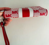 Jet Set Travel Large Striped Logo Jacquard Smartphone Wristlet