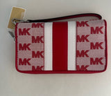 Jet Set Travel Large Striped Logo Jacquard Smartphone Wristlet