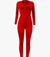 Two Pcs Chill Set, Hooded Jacket & Matching Pants