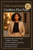 Tier 1: Cre8tive Flex Pass – $5/month