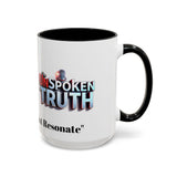 Graphic Drinkware "The UnSpokenTruth" Mug with Accent Coffee Mug (11, 15oz)