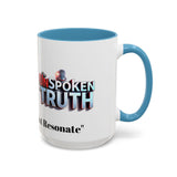 Graphic Drinkware "The UnSpokenTruth" Mug with Accent Coffee Mug (11, 15oz)