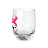 Graphic Custom Designed "Fu@k Cancer" Whiskey Glass