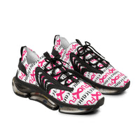 Graphic Custom Designed "FU&K Cancer" Mesh Sneakers