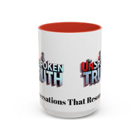 Graphic Drinkware "The UnSpokenTruth" Mug with Accent Coffee Mug (11, 15oz)