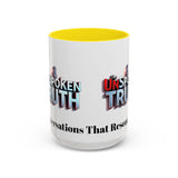 Graphic Drinkware "The UnSpokenTruth" Mug with Accent Coffee Mug (11, 15oz)