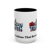 Graphic Drinkware "The UnSpokenTruth" Mug with Accent Coffee Mug (11, 15oz)