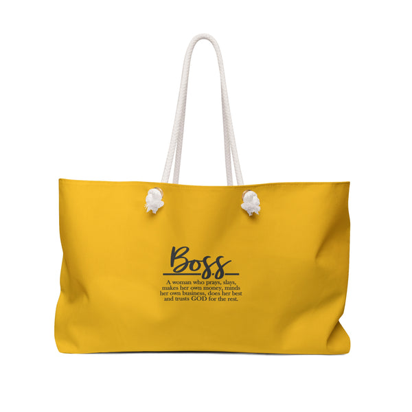Canvas Custom Tote-Boss Lady