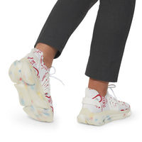Graphic Custom Designed Ladies "Kansas Chief" Mesh Sneakers