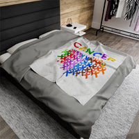 Cancer Awareness Plush Blanket