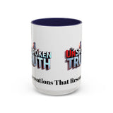 Graphic Drinkware "The UnSpokenTruth" Mug with Accent Coffee Mug (11, 15oz)