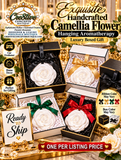 Exquisite Handcrafted Camellia Flower Hanging Aromatherapy, Luxury Boxed Gift