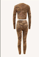 Fashion 2pcs Set with Slim Fit, Geometric Print