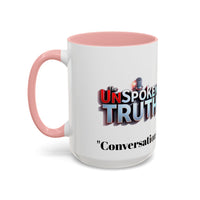 Graphic Drinkware "The UnSpokenTruth" Mug with Accent Coffee Mug (11, 15oz)