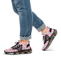 Graphic Custom Designed "FU&K Cancer" Mesh Sneakers