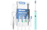 Electric Toothbrush for Adults and Kids, with Tongue Scraper Kit