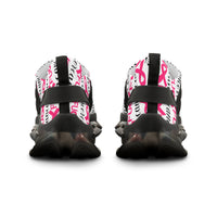 Graphic Custom Designed "FU&K Cancer" Mesh Sneakers