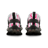 Graphic Custom Designed "FU&K Cancer" Mesh Sneakers