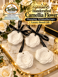 Exquisite Handcrafted Camellia Flower Hanging Aromatherapy, Luxury Boxed Gift