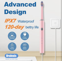 Electric Toothbrush for Adults and Kids, with Tongue Scraper Kit