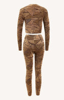 Fashion 2pcs Set with Slim Fit, Geometric Print