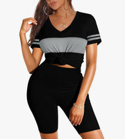 Sexy V Neck Short Set