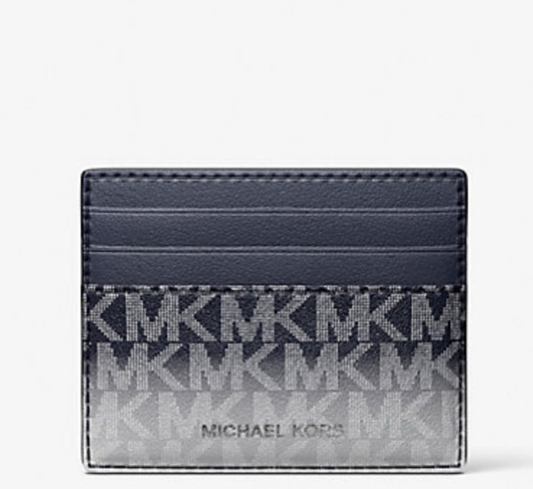 Michael Kors, Limited Edition Cooper Ombré Leather Logo Tall Card Case