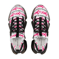 Graphic Custom Designed "FU&K Cancer" Mesh Sneakers