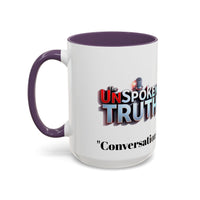 Graphic Drinkware "The UnSpokenTruth" Mug with Accent Coffee Mug (11, 15oz)