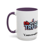 Graphic Drinkware "The UnSpokenTruth" Mug with Accent Coffee Mug (11, 15oz)
