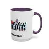 Graphic Drinkware "The UnSpokenTruth" Mug with Accent Coffee Mug (11, 15oz)