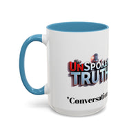 Graphic Drinkware "The UnSpokenTruth" Mug with Accent Coffee Mug (11, 15oz)