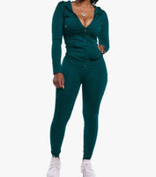 Two Pcs Chill Set, Hooded Jacket & Matching Pants