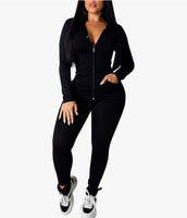 Two Pcs Chill Set, Hooded Jacket & Matching Pants