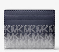 Michael Kors, Limited Edition Cooper Ombré Leather Logo Tall Card Case