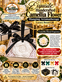 Exquisite Handcrafted Camellia Flower Hanging Aromatherapy, Luxury Boxed Gift