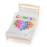 Cancer Awareness Plush Blanket