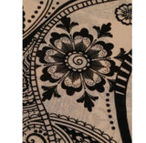 Sleeveless Halter Bodysuit Mesh Flocked Print Sheer Slim Fit Elegant Fashion Crew Neck