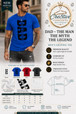 Graphic “DAD” The Man, Myth & Legend T-Shirt