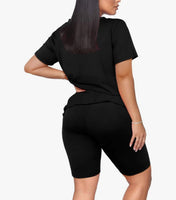 Sexy V Neck Short Set
