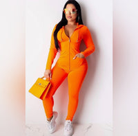 Two Pcs Chill Set, Hooded Jacket & Matching Pants