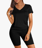 Sexy V Neck Short Set