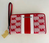 Jet Set Travel Large Striped Logo Jacquard Smartphone Wristlet