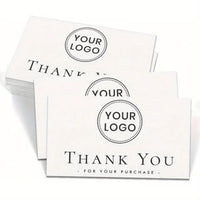 Customized Business “Thank You”Cards 100/200pcs with Logo