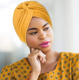 Women's Comfortable Chemotherapy Turban - Multicolor Polyester Beanie