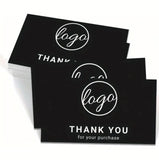 Customized Business “Thank You”Cards 100/200pcs with Logo