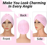 Women's Comfortable Chemotherapy Turban - Multicolor Polyester Beanie