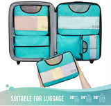 6 Set Packing Cubes for Suitcases, Travel Essentials