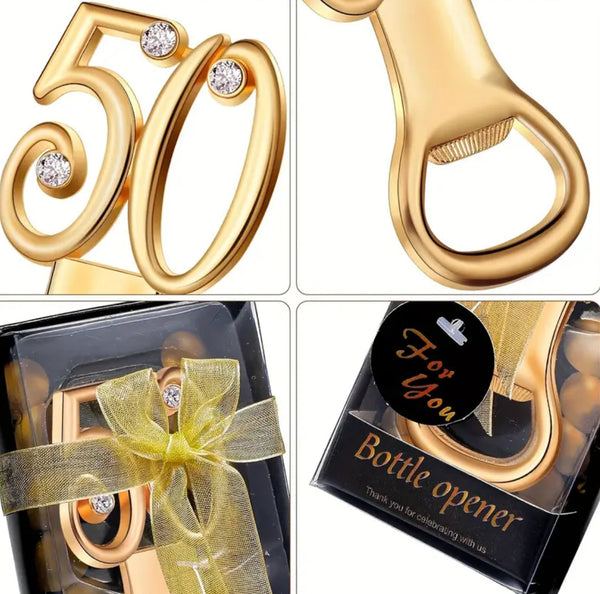 Golden 50th Birthday/Anniversary Party Favors