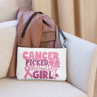 Graphic Custom "Cancer Awareness" Crossbody Bag